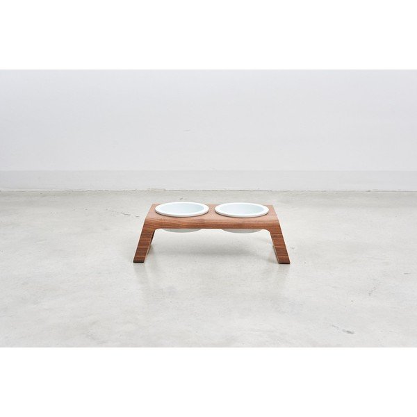 Bļodiņu komplekts ar pamatni suņiem Desco Walnut S – MiaCara-image-1