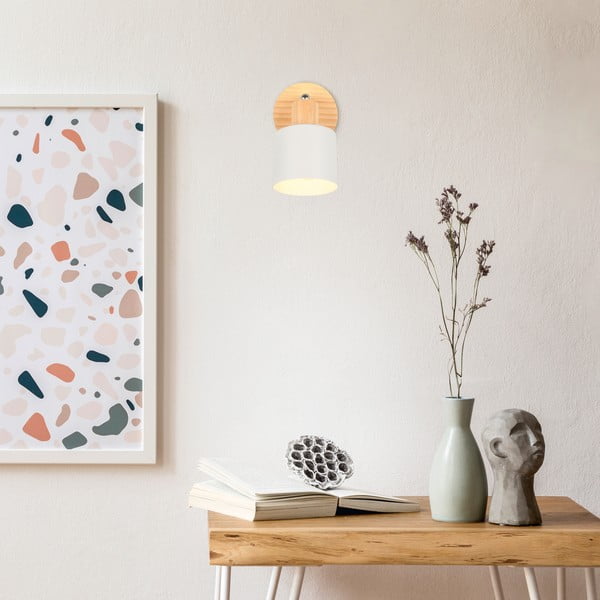 Balta/dabīga toņa prožektora tipa lampa ø 9 cm Shanti – Trio-image-3