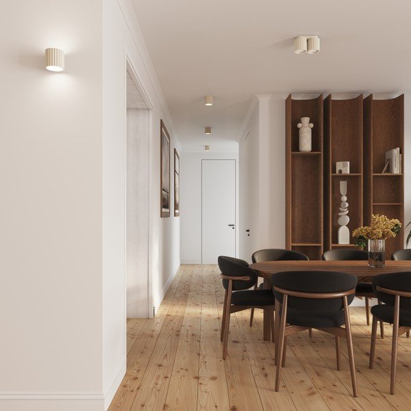 Krēmkrāsas sienas lampa ø 10 cm Zora – Sollux-image-3