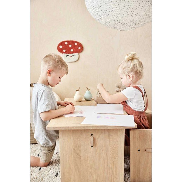 Ziloņkaula krāsas abažūrs bērniem ar papīra abažūru Moyo – OYOY Living Design-image-1