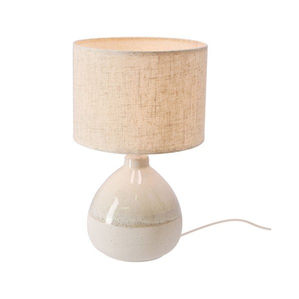 Bēša galda lampa ar auduma abažūru (augstums 41 cm) Ardo – Candellux Lighting-image-4