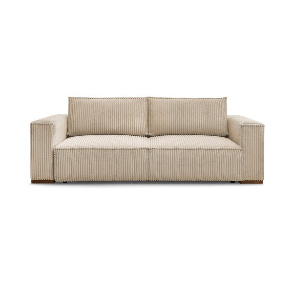 Gaiši brūns velveta salokāms/ar uzglabāšanas vietu dīvāns 244 cm Chelsea – Bobochic Paris