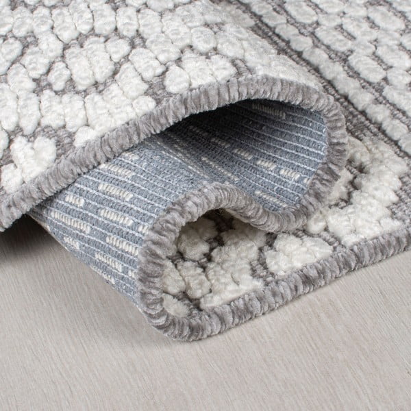 Pelēks mazgājams paklājs 218x160 cm Jhansi – Flair Rugs-image-1