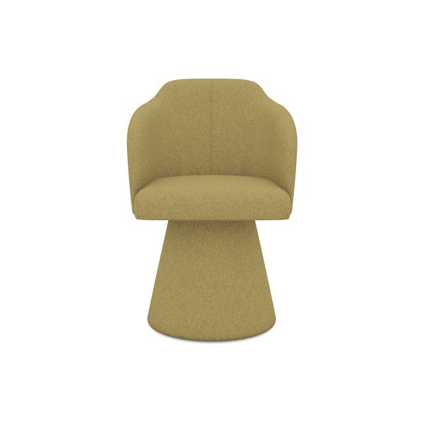 Sinepju dzeltens polsterēts ēdamistabas krēsls Kanoa – Makamii-image-1