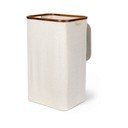 Krēmkrāsas tekstila veļas grozs Bamboo/Linen – Bigso