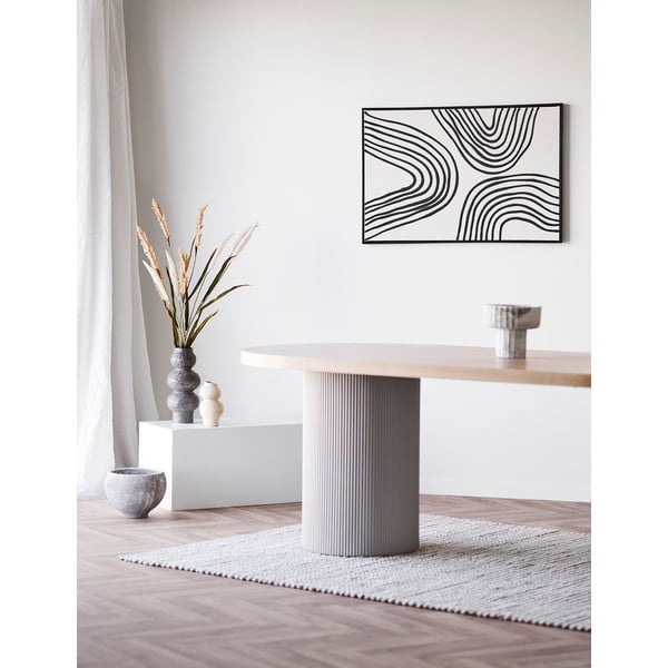 Ēdamgalds ar oškoka imitācijas galda virsmu 100x220 cm Solva – House Nordic-image-1