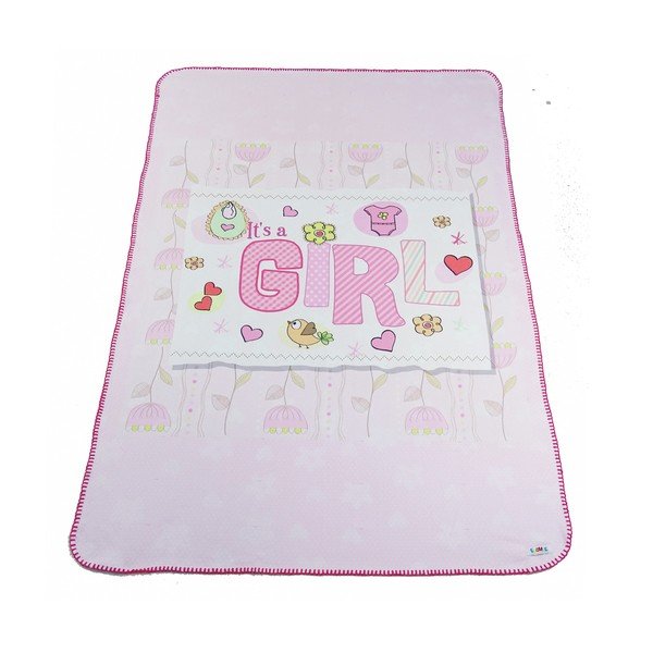 Rozā bērnu sega 85x125 cm – OYO kids-image-3