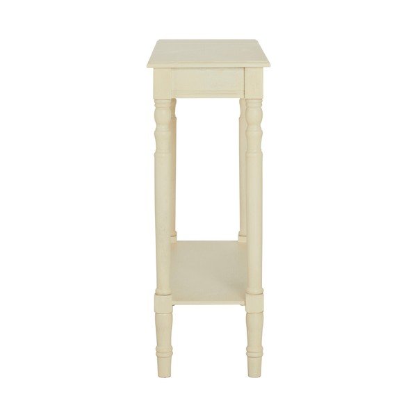 Ziloņkaula krāsas priedes masīvkoka konsoles galds 30x80 cm Heritage – Premier Housewares-image-4