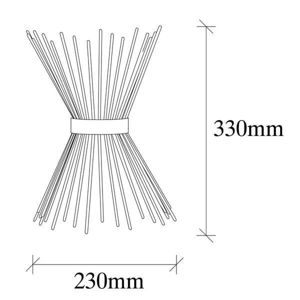 Melna sienas lampa Kirpi – Opviq lights-image-3