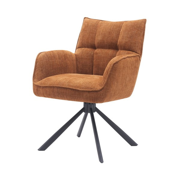 Oranži polsterēti ēdamistabas krēsli (2 gab.) Marilla – Unique Furniture