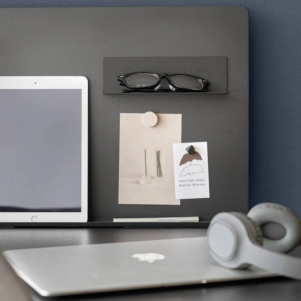 Magnētisks papildu plaukts ziņojumu dēlim 20x6 cm Tower – YAMAZAKI-image-3