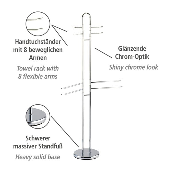 Statīvs dvieļiem ar apģērbu Wenko Palermo-image-3