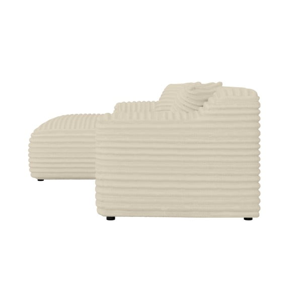 Bēšs velveta stūra dīvāns (ar kreiso stūri/ar zvilni) Martin – Ropez-image-3