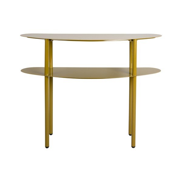 Haki metāla konsoles galds 28x90 cm Paris – Leitmotiv