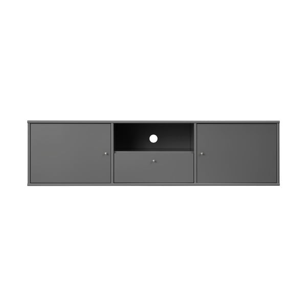 Antracīta pelēks TV galdiņš 161x42 cm Mistral – Hammel Furniture