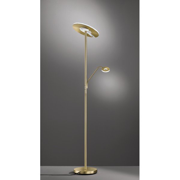 Zelta krāsas LED stāvlampa ar regulējamu spilgtumu (augstums 180 cm) Dent – Fischer & Honsel-image-3