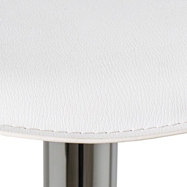 Baltas polsterētas bāra taburetes ar regulējamu augstumu (2 gab.) (sēdekļa augstums 73 cm) – Casa Selección-image-3