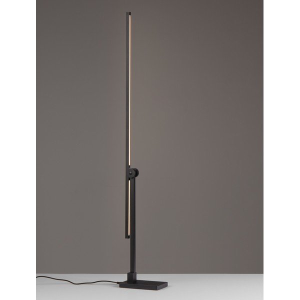 Matēti melna metāla LED galda lampa ar saliekamu konstrukciju/ar regulējamu spilgtumu (augstums 47 cm) Tenso – Nova Luce-image-4