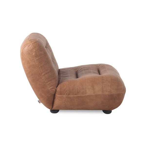 Konjakbrūns ādas atpūtas krēsls Wyatt – Dutchbone-image-3