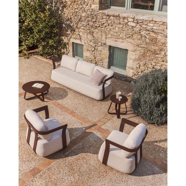 Metāla apaļš dārza galdiņš ø 48 cm Tamaris – Kave Home-image-1