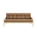 Brūns izvelkamais dīvāns 204 cm Grab – Karup Design