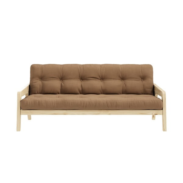 Brūns izvelkamais dīvāns 204 cm Grab – Karup Design