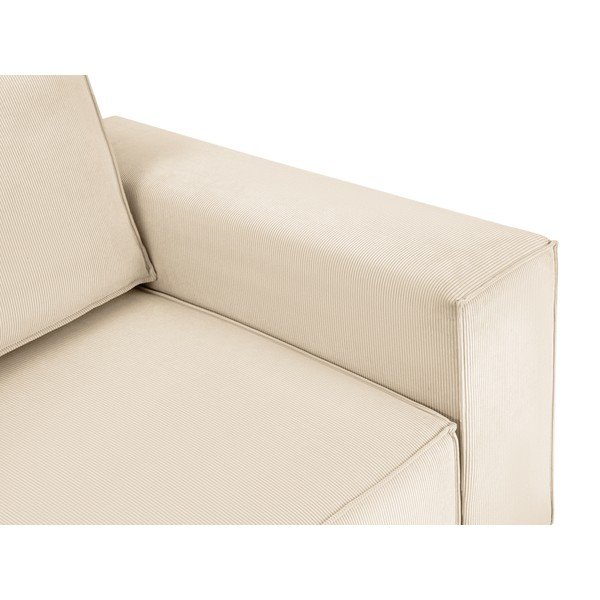 Bēšs velveta izvelkamais dīvāns Mazzini Sofas Azalea-image-1