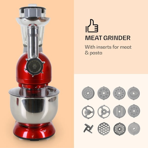 Sarkans virtuves kombains Klarstein Lucia Rossa-image-3