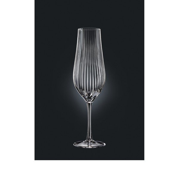 6 šampanieša glāžu komplekts Crystalex Tulipa Optic, 170 ml-image-1