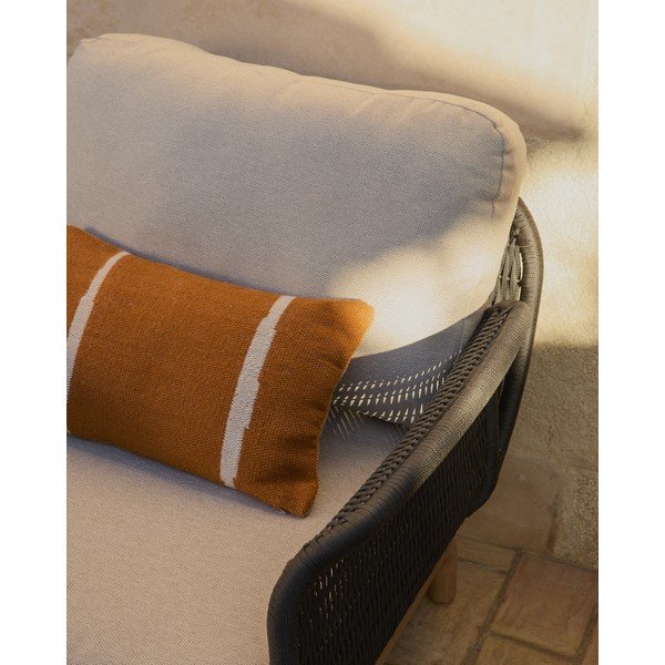 Bēšs polsterēts dārza atpūtas krēsls Alipa – Kave Home-image-2