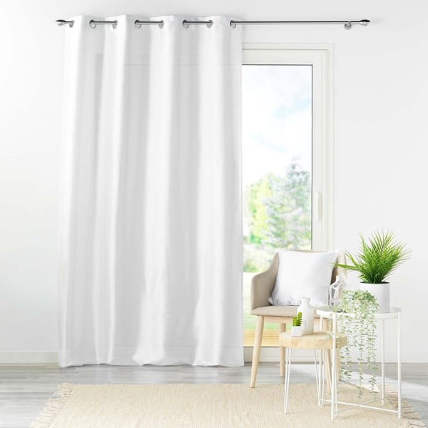 Balts satīna aizkars 140x240 cm Shana – douceur d'intérieur-image-3