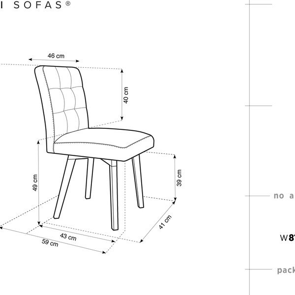 Brūns ēdamistabas krēsls Mazzini Sofas Tulip-image-1