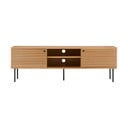 Dabīga toņa TV galdiņš ar ozolkoka imitāciju 40x50x150 cm Kyoto – House Nordic
