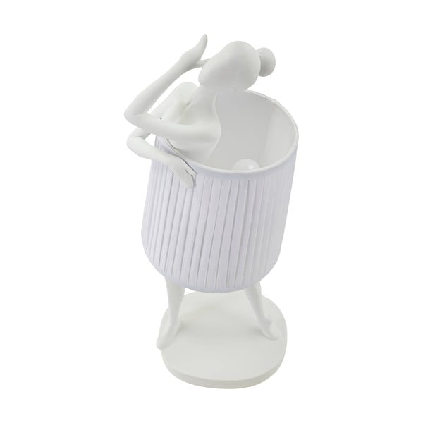 Balta galda lampa ar auduma abažūru (augstums 62,5 cm) Ballet – Mauro Ferretti-image-2