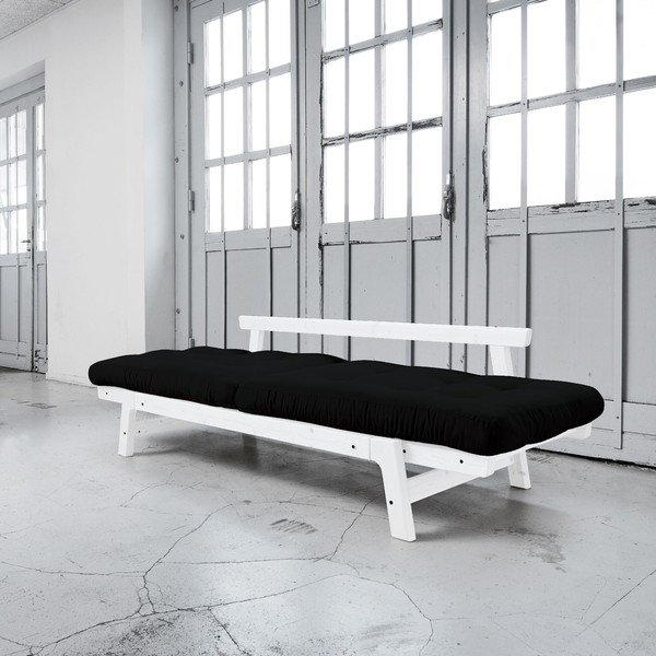 Dīvāns gulta Karup Step White/Black-image-2