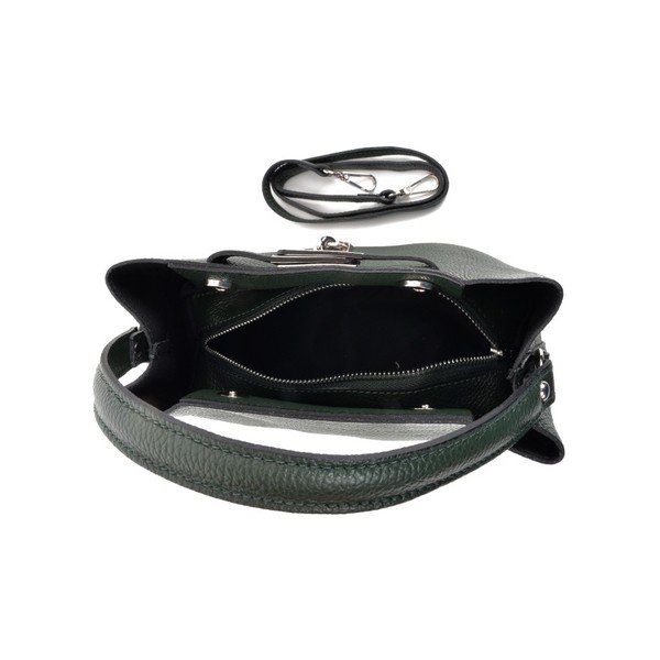 Zaļa ādas somiņa Isabella Rhea Lock Verde-image-3