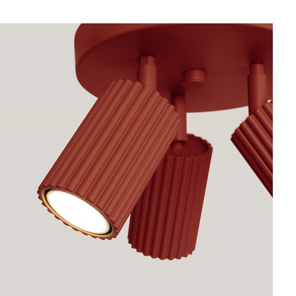 Ķieģeļu sarkana prožektora tipa lampa Gleam – Sollux-image-1