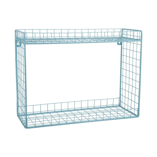 Tirkīzzils daudzlīmeņu tērauda sienas plaukts 40 cm Reja – PT LIVING-image-2