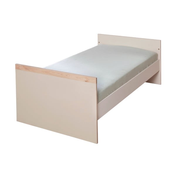 Bēša/dabīga toņa bērnu gultiņa ar regulējamu augstumu 70x140 cm Jil – Roba-image-3