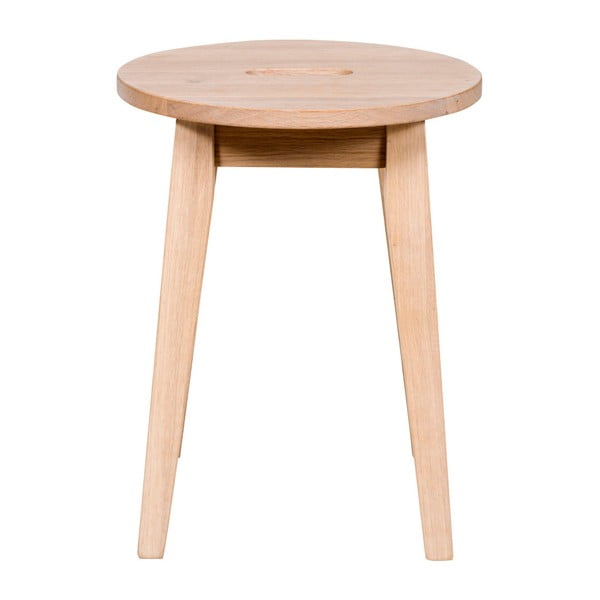 Rowico Frigg matēts lakots zems ozolkoka taburete-image-1
