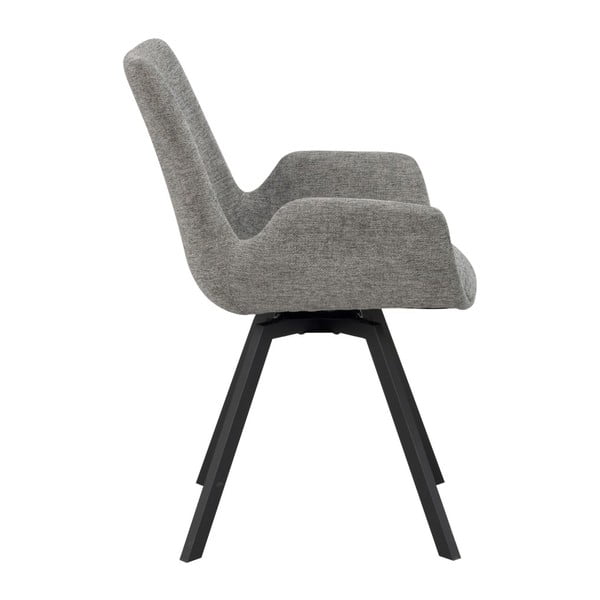 Pelēki polsterēti ēdamistabas krēsli (2 gab.) Norwell – Rowico-image-4