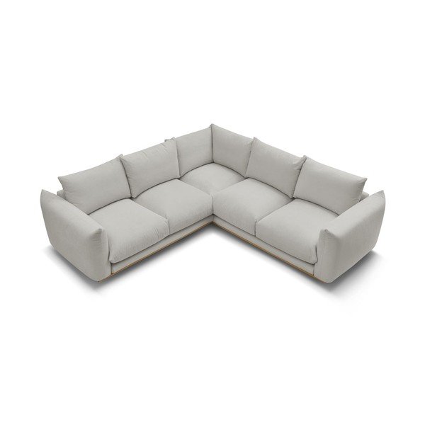 Gaiši pelēks stūra dīvāns Ernest – Bobochic Paris-image-4