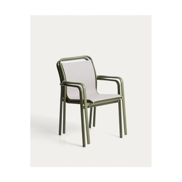 Zaļš dārza krēsls Luri – Kave Home-image-3
