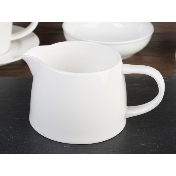 Balta porcelāna piena krūze Mikasa Ridget, 0,4 l-image-3