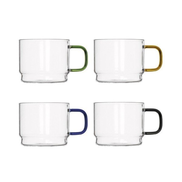 Stikla krūzes (4 gab.) 350 ml Bridge – Brandani