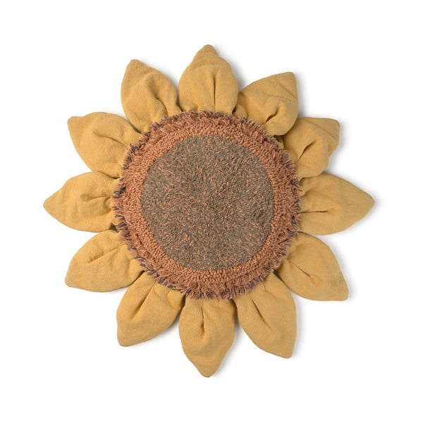 Kokvilnas bērnu spilvens 90x90 cm Sunflower – Lorena Canals