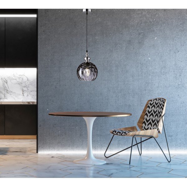 Melna piekaramā lampa no stikla Uller – Fischer & Honsel-image-1