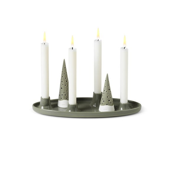 Porcelāna svečturis ar Ziemassvētku motīvu Nobili – Kähler Design-image-2