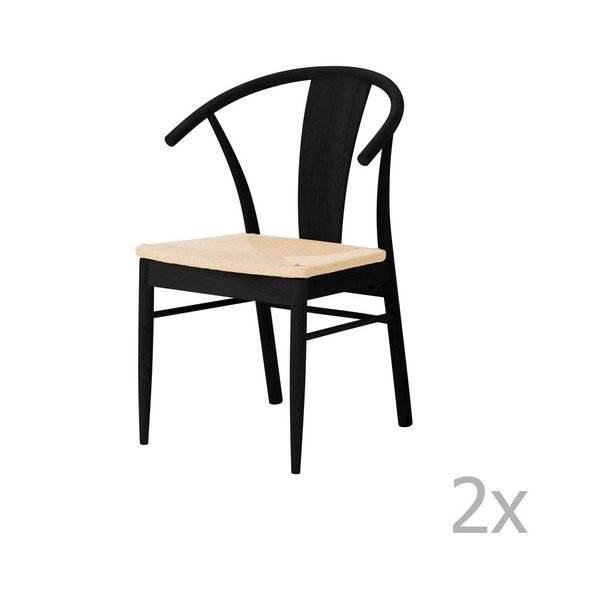 Interstil Janik melnais ozolkoka ēdamgalds-image-1