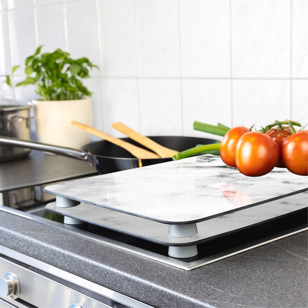 Stikla aizsargplāksnes plītij (2 gab.) Wenko Marble, 52 x 30 cm-image-1